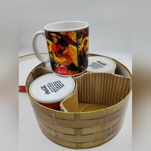 Vintage Boxed Mugs Set of 4 - NIB Coca-Cola RARE Collectible